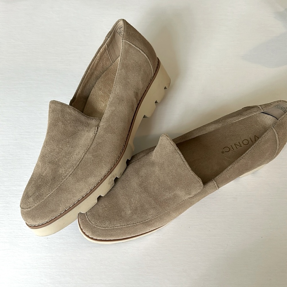 Vionic suede loafers